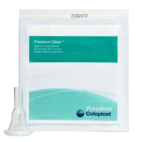 Coloplast Freedom Clear - Silicone External Catheter Package Front View