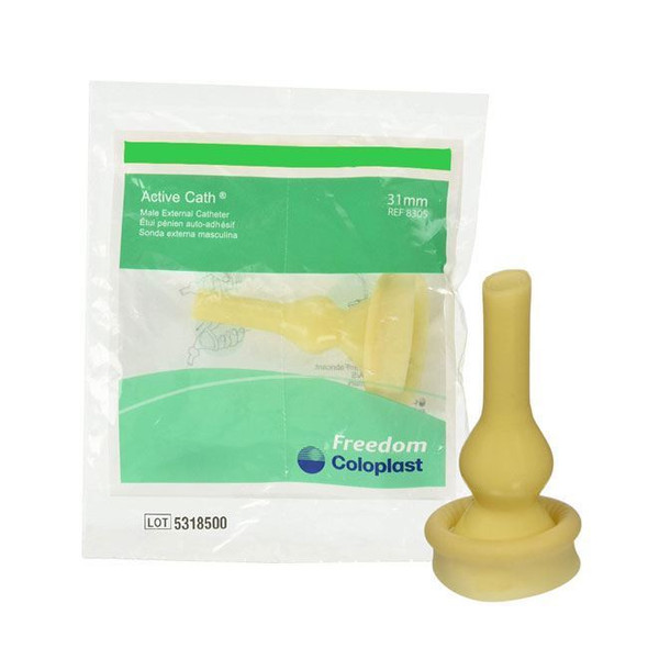 Coloplast Active Cath - Latex Condom Catheter Package Front View