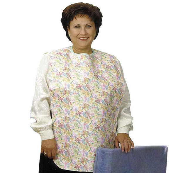 Priva - Adult Reusable Bib In use view Priva - Adult Reusable Bib In use view