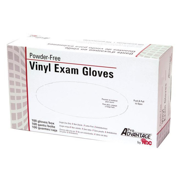 ProAdvantage  Vinyl Exam Gloves Box View