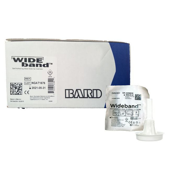 Bard Wide Band - Self Adhering Condom Catheter Box View