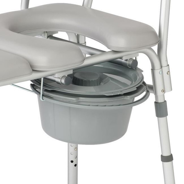 Medline Combination Padded Transfer Bench and Commode Seat View