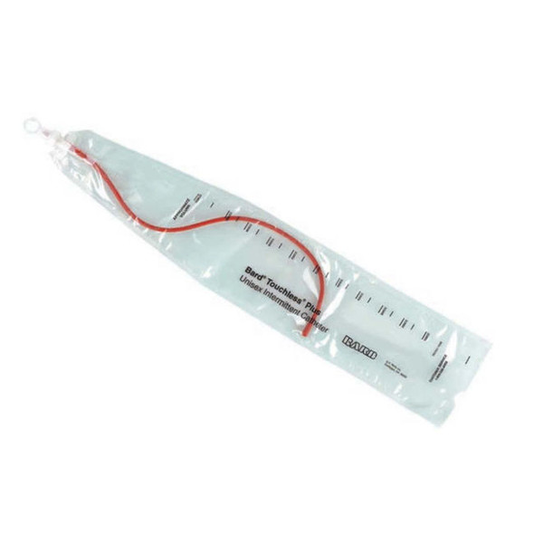Bard Touchless Plus - Red Rubber Closed System Catheter Full Length View