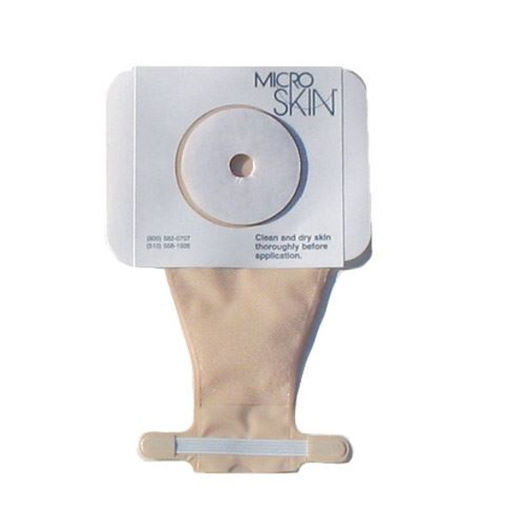 Cymed MicroSkin - 7" Drainable One-piece Pediatric Ostomy Bag (Cut to Fit) Full Length View