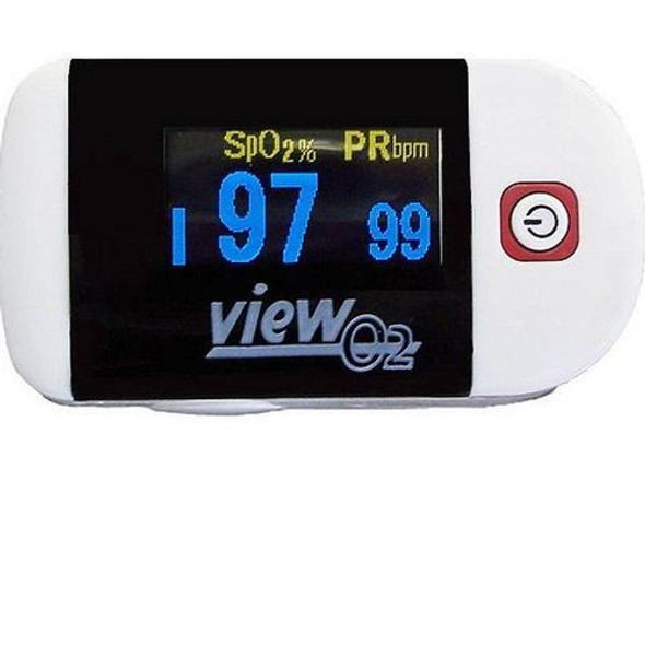 ChoiceMMed - Fingertip Pulse Oximeter View O2 Front View ChoiceMMed - Fingertip Pulse Oximeter View O2 Front View