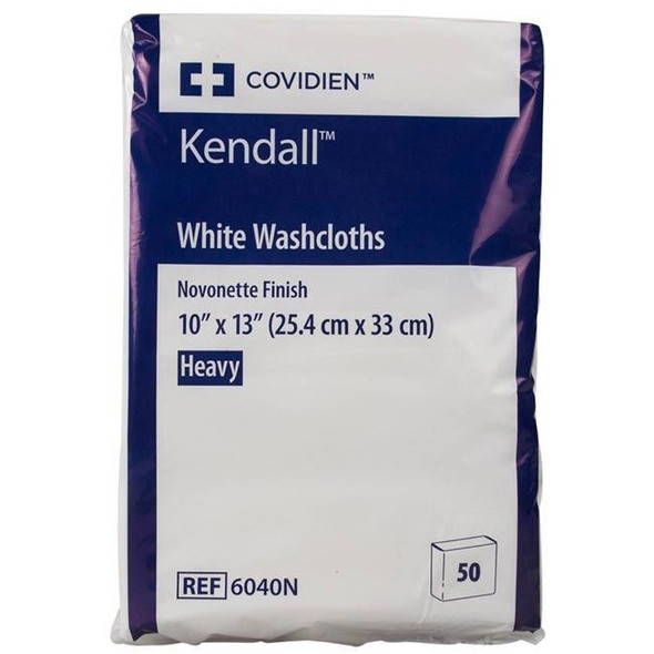 Cardinal Health Kendall White Washcloths Front of Package View Cardinal Health Kendall White Washcloths Front of Package View