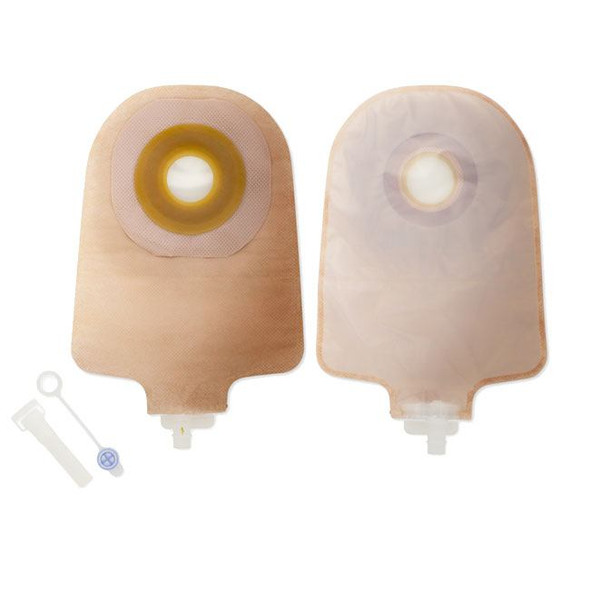 Hollister Premier - 9" 1-Piece Drainable Urostomy Bag (Flextend - Cut-to-Fit) transparent and ultra-clear