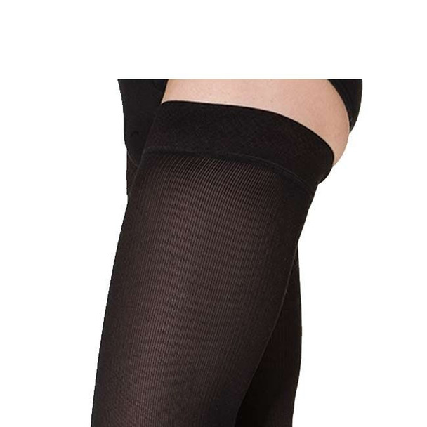 Sigvaris Cotton Ribbed - Men's Thigh High 20-30mmHg Compression Support Stockings (Grip Tops) Thigh View Sigvaris Cotton Ribbed - Men's Thigh High 20-30mmHg Compression Support Stockings (Grip Tops) Thigh View
