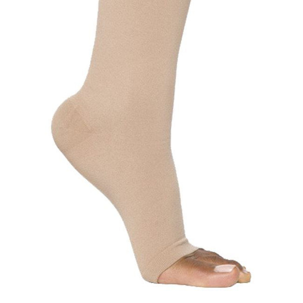 Sigvaris Opaque- Calf 20-30mmHg Compression Support Socks (Open Toe) Foot View