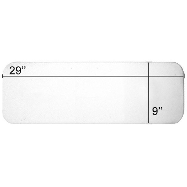 Therafin Transfer Board - Econoglide without Hand Holes Product Dimensions