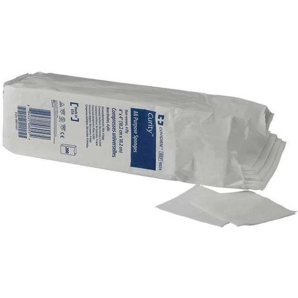 Covidien Curity - Nonwoven All-Purpose Gauze Sponges Package Side View