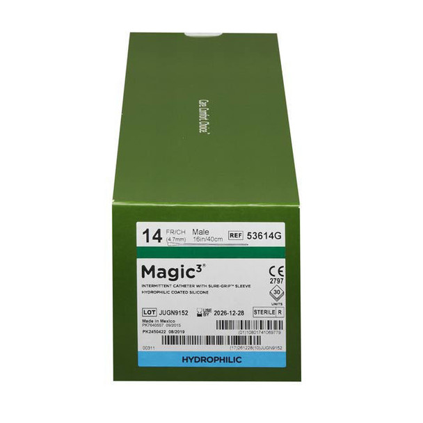 Bard Magic 3 - 16" Hydrophilic Catheter Box View