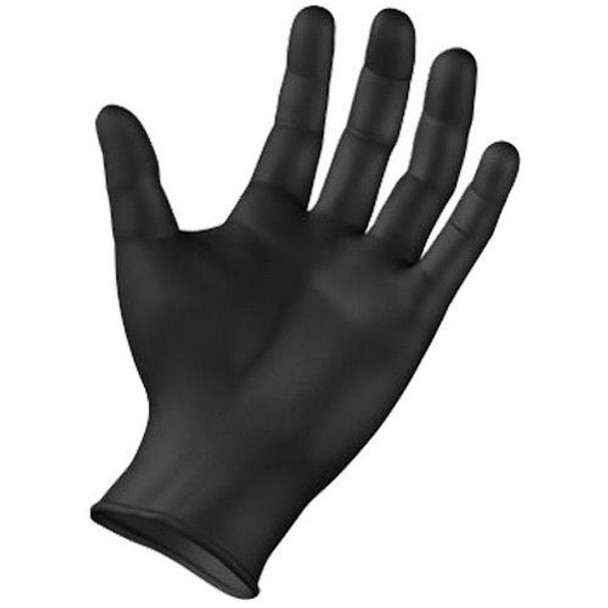 Sempermed SemperForce - Black Nitrile Exam Gloves Full View