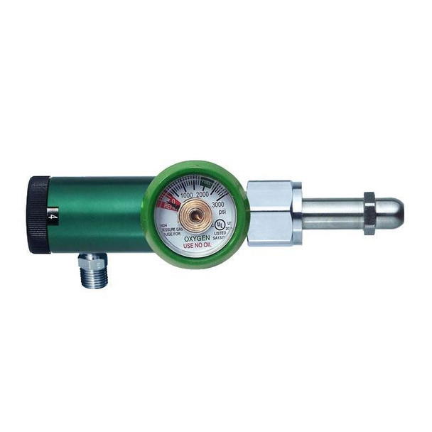 Responsive Respiratory - Medical Oxygen Regulator with DISS Outlet Front View Responsive Respiratory - Medical Oxygen Regulator with DISS Outlet Front View