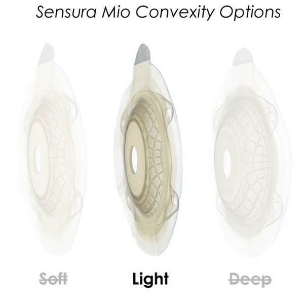 Coloplast SenSura Mio - Drainable 1-Piece Convex Light  Ostomy Bag with Filter (Easi-Close - Pre-cut - Maxi) Product Information View