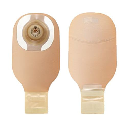 Hollister Premier - 12" 1-Piece Drainable Ostomy Bag w/ Lock n Roll and Filter (Ceraplus Soft Convex Cut to Fit) Full Length View