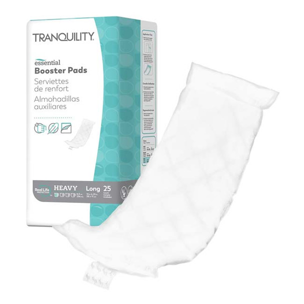 Tranquility Select - Adult Diaper Booster Pads - package and pad