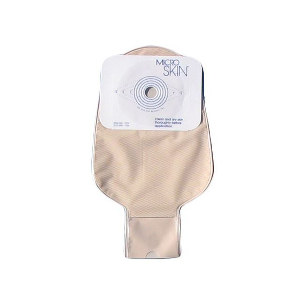 Cymed MicroSkin Ostomy Bag - 11" Drainable One-piece Plain Barrier (Cut to Fit) Full Length View