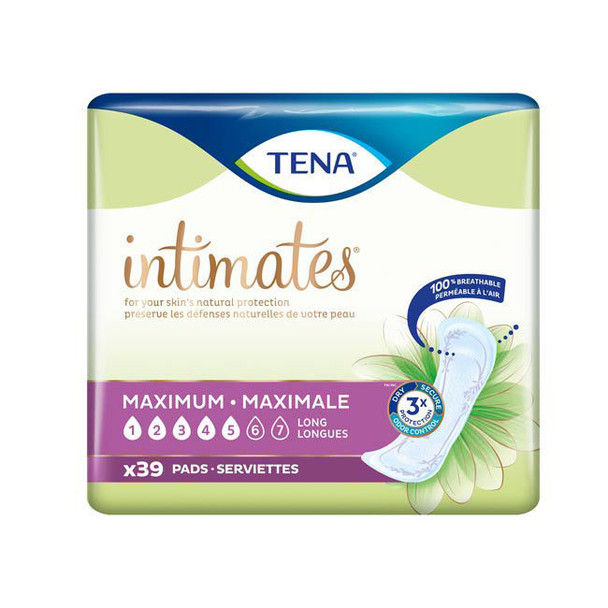 TENA Intimates Maximum Incontinence Pads, Long Length