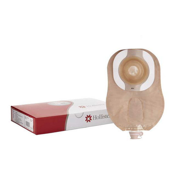 Hollister Premier CeraPlus Soft Convex One-Piece Urostomy Pouching System, Pre-Cut Back of Pouch View