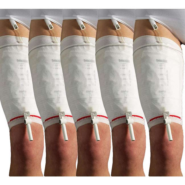 Carefix - CarePocket Leg Bag Holder (5 Pack) In Use View