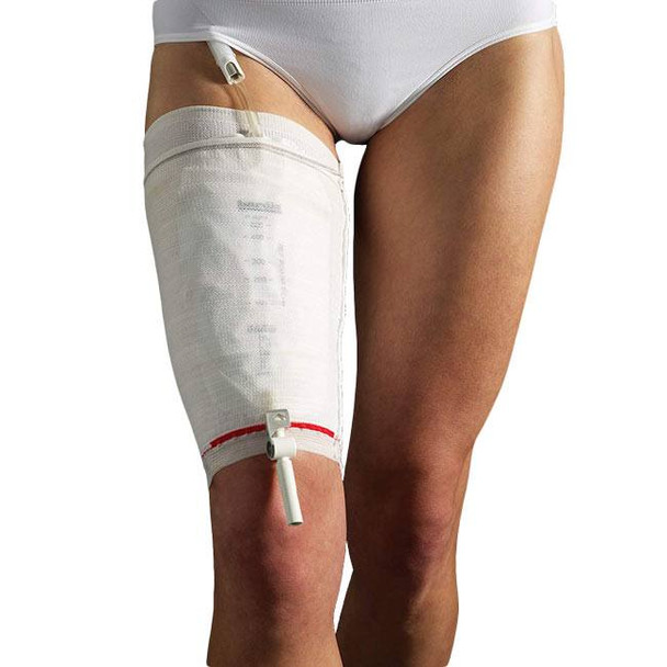 Carefix - CarePocket Leg Bag Holder (5 Pack) In Use View