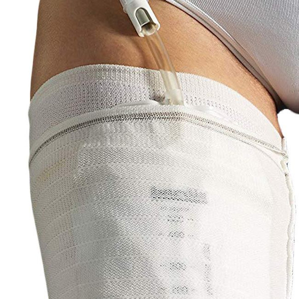 Carefix - CarePocket Leg Bag Holder (5 Pack) In Use View