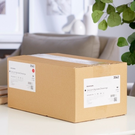 Alginate Dressing McKesson 4 X 4-3/4 Inch Rectangle Case View