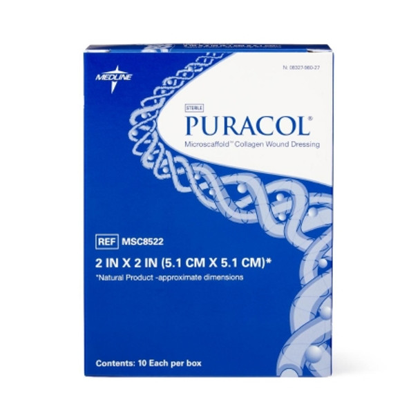 Collagen Dressing Puracol® 2 X 2 Inch Square Box View