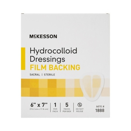 Hydrocolloid Dressing McKesson 6 X 7 Inch Sacral Dressing Each