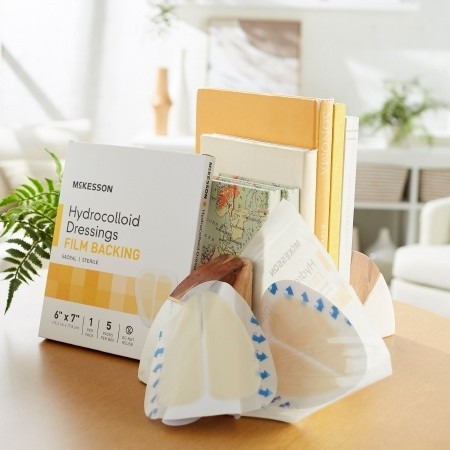 Hydrocolloid Dressing McKesson 6 X 7 Inch Sacral Dressing Product Image