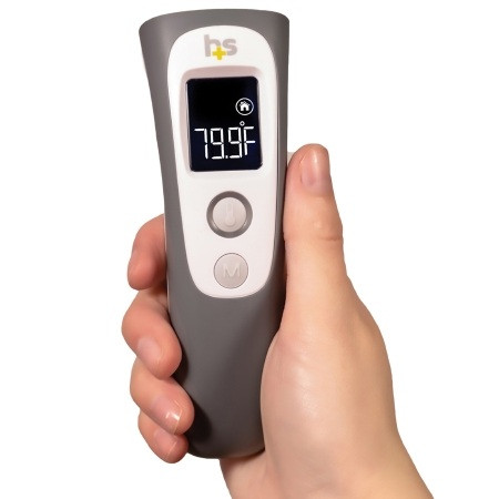 Non-Contact Skin Surface Thermometer HealthSmart® Infrared Skin Probe Handheld in hand