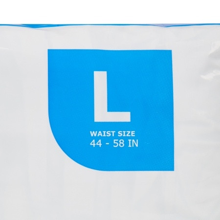 Unisex Adult Incontinence Brief McKesson Large Disposable Moderate Absorbency size label