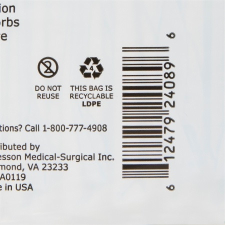 Unisex Adult Incontinence Brief McKesson Large Disposable Moderate Absorbency  barcode