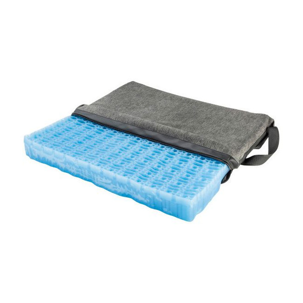 Drive DualEase Gel Seat Cushion with cover Pulled Back Cover View