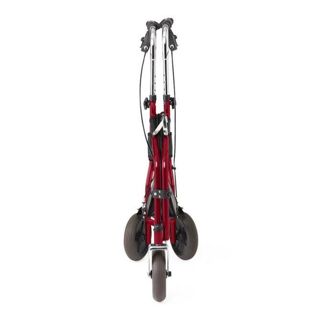 Medline 3-Wheel Steel Rollator folded