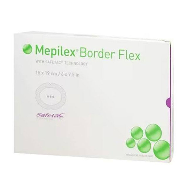 Mepilex Border Flex Oval 6" x 7.5" Dressing Box View
