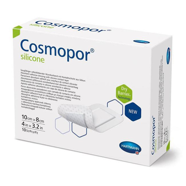 Silicone Dressing Cosmopor® Silicone 3.2 X 4 Inch Rectangle Sterile