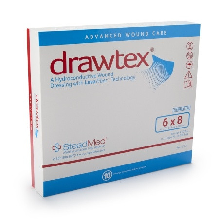 Drawtex® Hydroconductive Wound Dressing 6 X 8