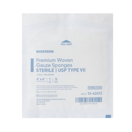 McKesson USP Type VII Gauze Sponge 4 X 4 Inch Sterile 12-Ply each view