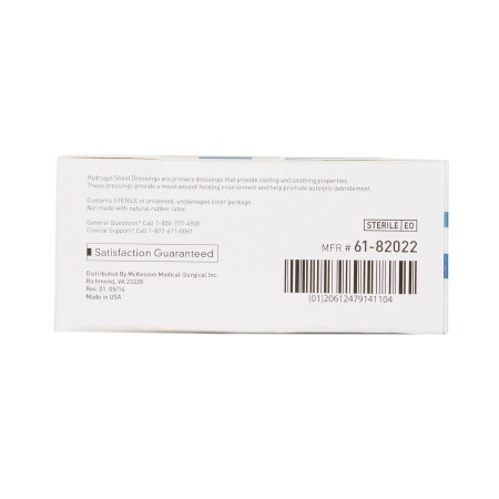McKesson Hydrogel Dressing 2 X 2 Inch Square Sterile manufacturer number