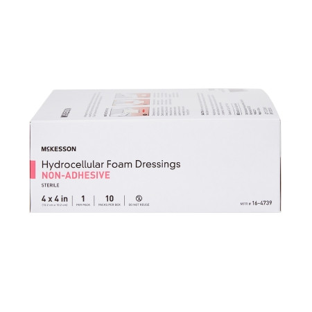 McKesson Hydrocellular Foam Dressing 4 X 4 Inch Non-Adhesive side view