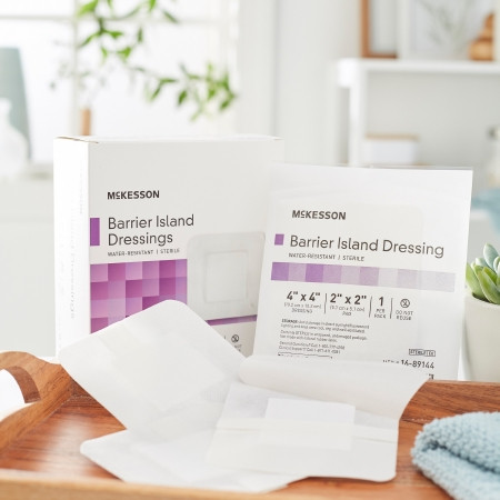 McKesson Barrier Island Dressing 4 X 4 Inch in home setting