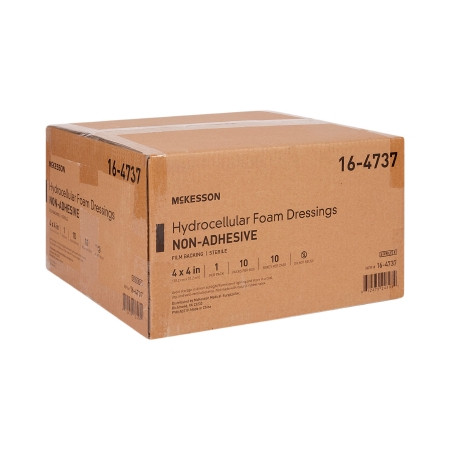 McKesson Hydrocellualr Foam Dressing  4 X 4 Inch Non-Adhesive case