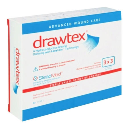 Drawtex® Hydroconductive Wound Dressing 3 X 3 Inch