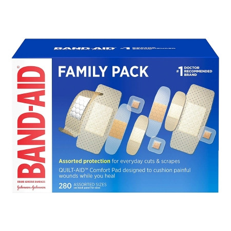 Band-Aid Family Pack Assorted Sizes Assorted Shapes