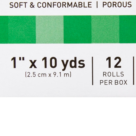 McKesson Tan Paper Tape 1 Inch X 10 Yard box information