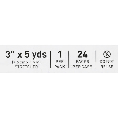 McKesson Cohesive Bandage 3 Inch X 5 Yard, Self-adherent size information