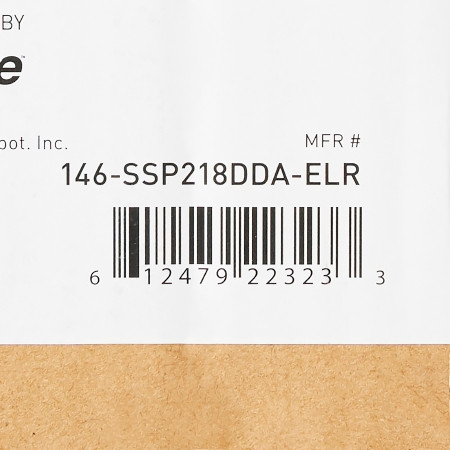 McKesson Wheelchair With 18 inch Seat close-up of box