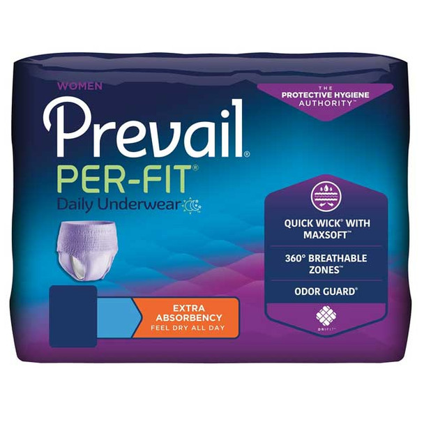 Prevail Per-Fit Protective Underwear for Women package
